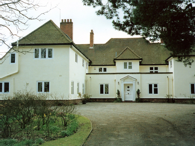After coating on the same house exterior